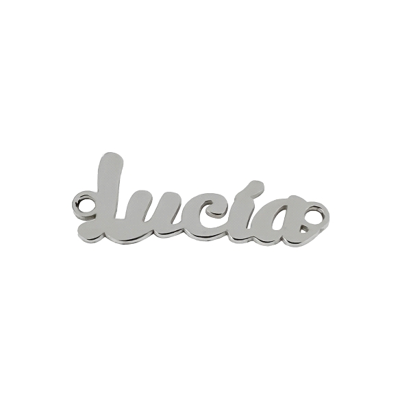 LETRERO LUCIA PULSERA PLATA 1ª LEY 10 X