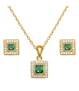 PENDIENTE / COLLAR PLATA 1ª LEY CHAPADA