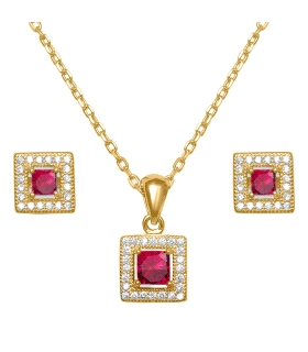 PENDIENTE / COLLAR PLATA 1ª LEY CHAPADA