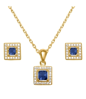 PENDIENTE / COLLAR PLATA 1ª LEY CHAPADA