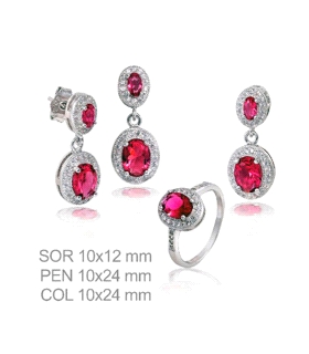 PENDIENTE - SORTIJA - COLGANTE PLATA 1ª