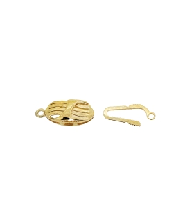 BROCHE PLATA 1ª LEY CHAPADA  6.50 X 13.5