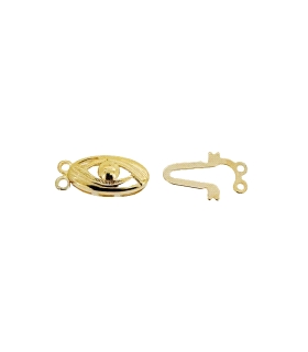 BROCHE PLATA 1ª LEY CHAPADA  6.5 X 13 MM