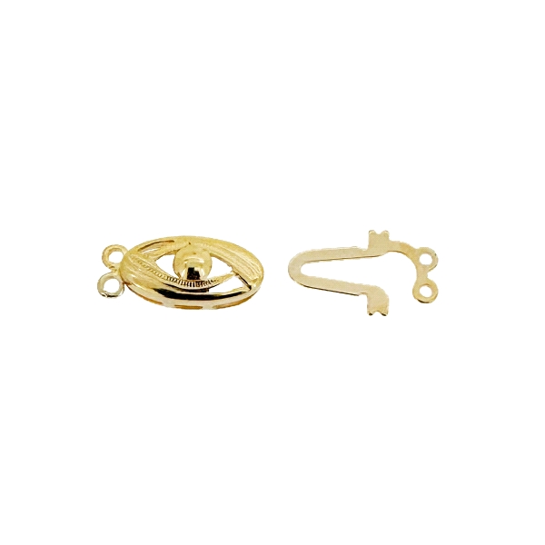 BROCHE PLATA 1ª LEY CHAPADA  6.5 X 13 MM