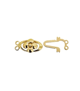 BROCHE PLATA 1ª LEY CHAPADA  7 X 13.5 MM