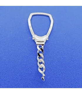 LIRA  PARA LLAVERO PLATA 1ª LEY 70 X 26