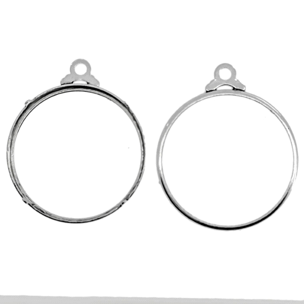 CERCO MONEDA PLATA 1ª LEY 38 MM 4 GARRAS