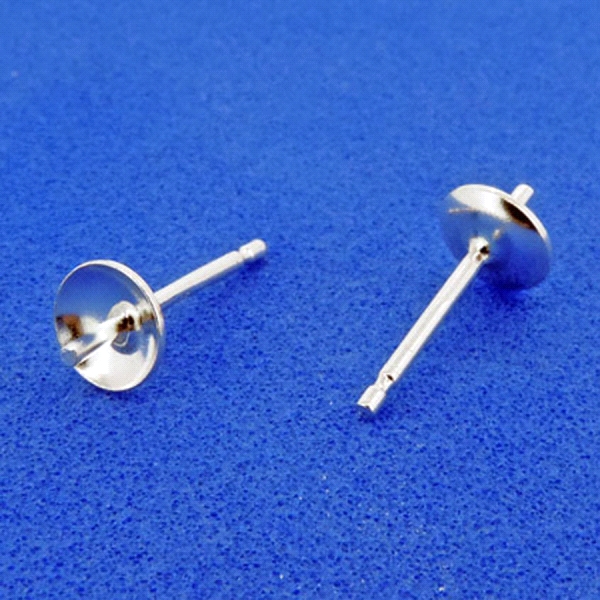 PAR CASQUILLAS PALILLO PLATA 1ª LEY 5 MM