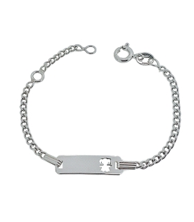 NOMEOLVIDES BEBÉ NIÑA PLATA 1ª LEY 13 CM