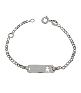 NOMEOLVIDES BEBÉ NIÑO PLATA 1ª LEY 13 CM