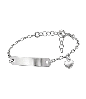 PULSERA BEBÉ PLATA PRIMERA LEY 12+3