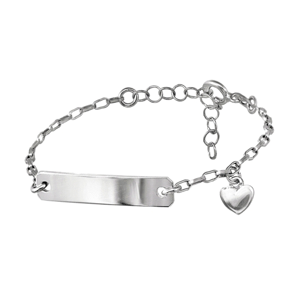 PULSERA BEBÉ PLATA PRIMERA LEY 12+3