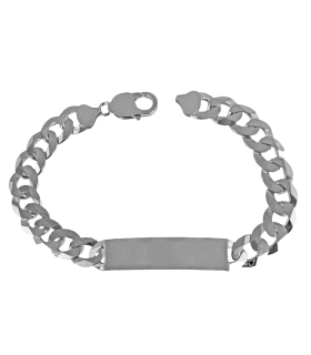 ESCLAVA BARBADA MACIZA PLATA 1ª LEY 22 C