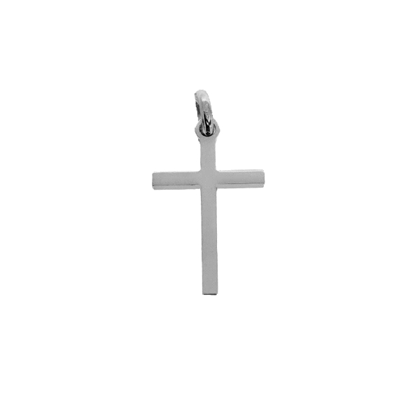 COLGANTE CRUZ SIN CRISTO PLATA 1ª LEY