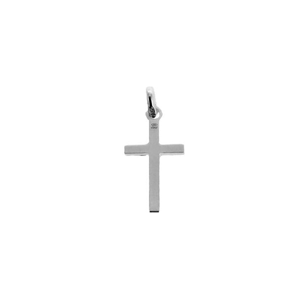 COLGANTE CRUZ SIN CRISTO PLATA 1ª LEY