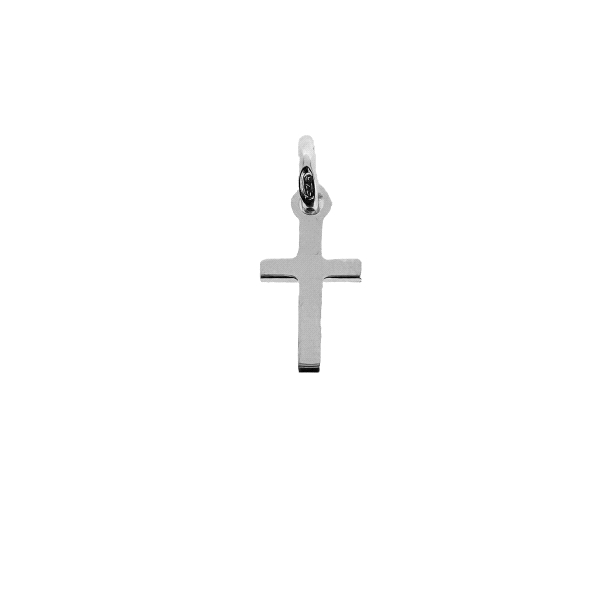 COLGANTE CRUZ SIN CRISTO PLATA 1ª LEY