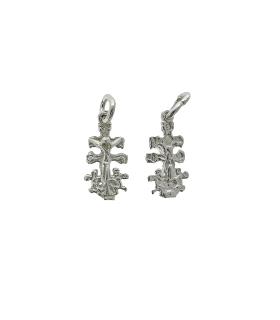 COLGANTE CRUZ CARAVACA PLATA 1ª LEY 12.50 X 6.50 MM.