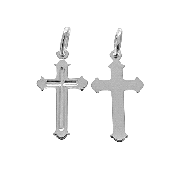 COLGANTE CRUZ SIN CRISTO PLATA 1ª LEY RO
