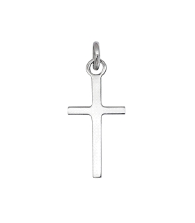 CRUZ UNISEX PLATA PRIMERA LEY 16 X 9 MM