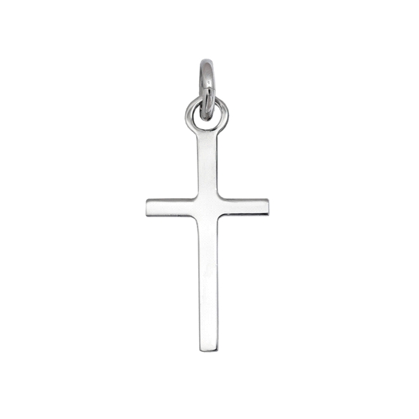 CRUZ UNISEX PLATA PRIMERA LEY 16 X 9 MM