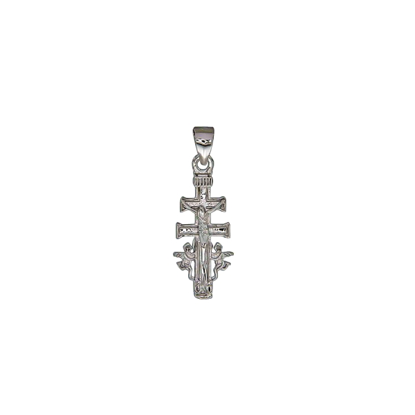 CRUZ DE CARAVACA PLATA PRIMERA LEY 14X6