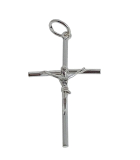 CRUZ CONN CRISTO PLATA 1ª LEY 37 X 21 MM