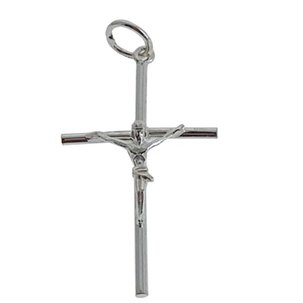 CRUZ CONN CRISTO PLATA 1ª LEY 37 X 21 MM