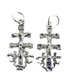 CRUZ CARAVACA PLATA 1ª LEY 26 X 12 MM.