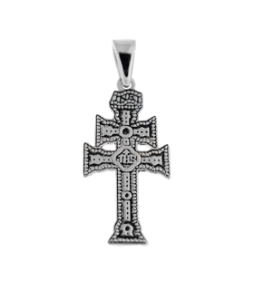CRUZ CARAVACA PLATA 1ª LEY SIN ANGELITOS