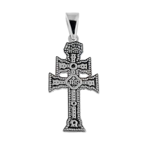 CRUZ CARAVACA PLATA 1ª LEY SIN ANGELITOS