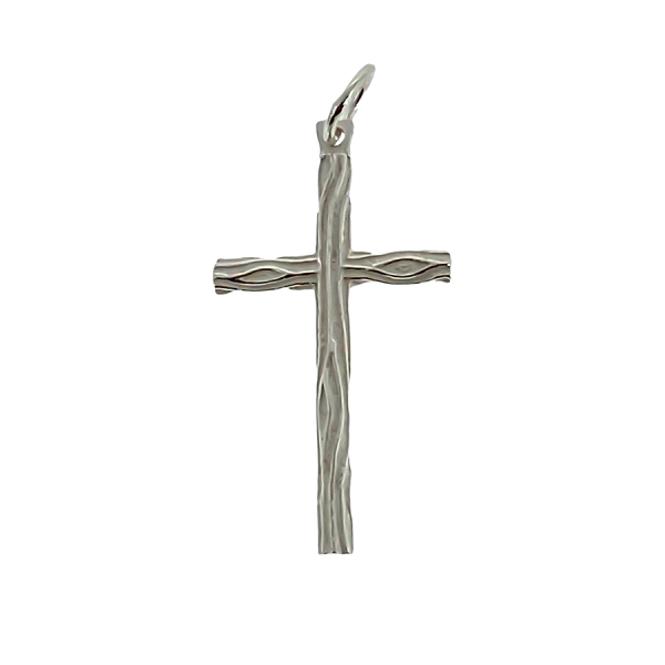 CRUZ SIN CRISTO PLATA PRIMERA LEY 35X19