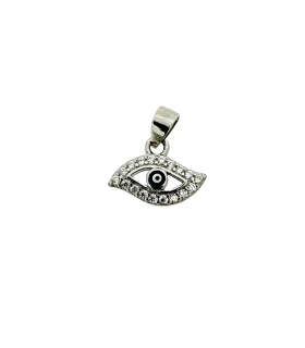COLGANTE OJO TURCO PLATA 1ª LEY 6.50 X 1