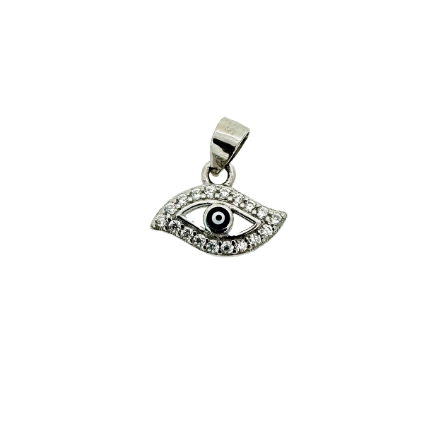 COLGANTE OJO TURCO PLATA 1ª LEY 6.50 X 1