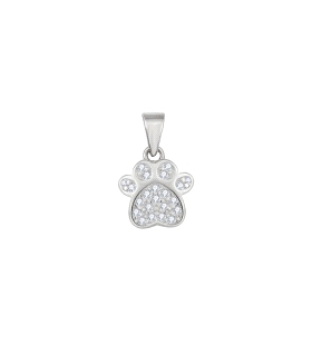 COLGANTE HUELLA ANIMAL PLATA 1ª LEY
