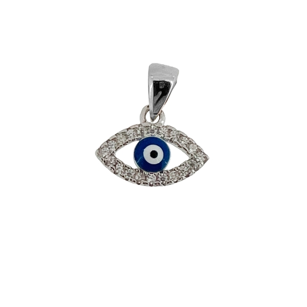 COLGANTE OJO TURCO PLATA 1ª LEY 8 X 14 M