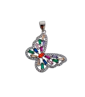COLGANTE MARIPOSA PLATA 1ª LEY 17 X 21 M