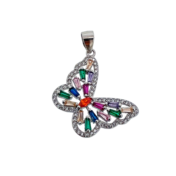COLGANTE MARIPOSA PLATA 1ª LEY 17 X 21 M