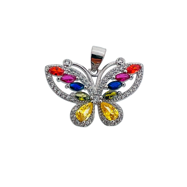 COLGANTE MARIPOSA PLATA 1ª LEY 16.50 X 2
