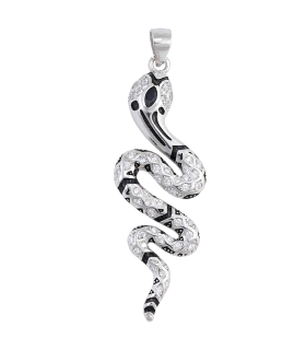 COLGANTE MUJER SERPIENTE PLATA 1ª LEY