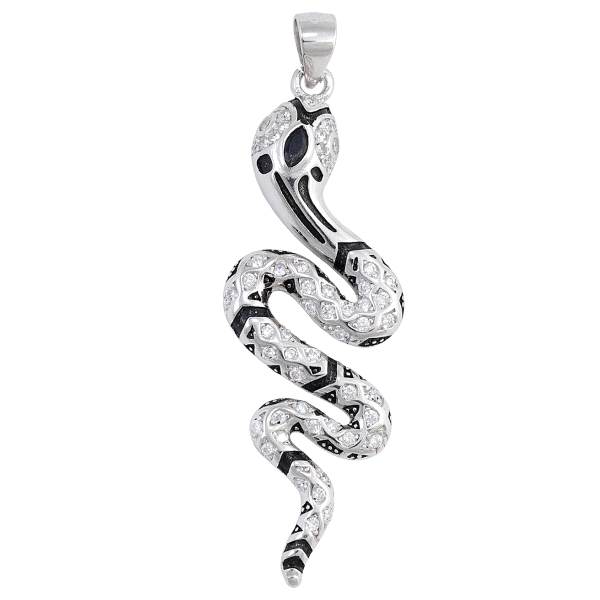 COLGANTE MUJER SERPIENTE PLATA 1ª LEY