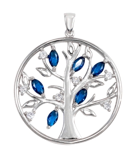 COLGANTE MUJER ARBOL DE LA VIDA PLATA 1ª