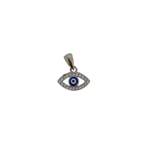 COLGANTE OJO TURCO PLATA 1ª LEY 7 X 12