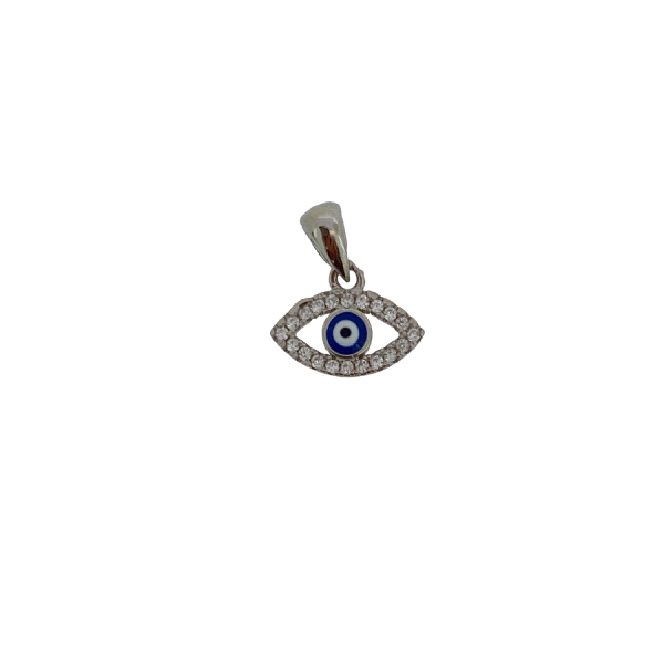 COLGANTE OJO TURCO PLATA 1ª LEY 7 X 12