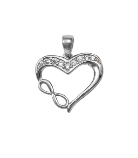 COLGANTE ENAMORADOS PLATA 1ª LEY 19 X 17