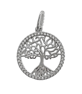 COLGANTE ARBOL VIDA PLATA 1ª LEY RODIADA