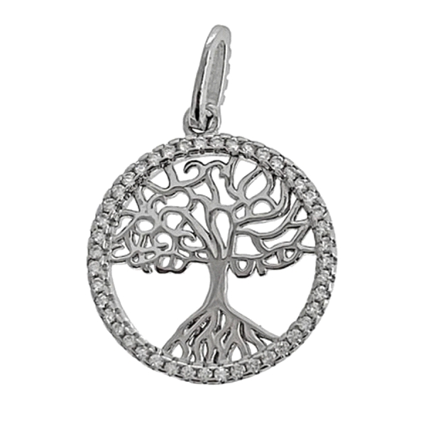 COLGANTE ARBOL VIDA PLATA 1ª LEY RODIADA
