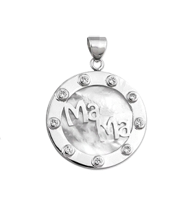 COLGANTE MADRE PLATA PRIMERA LEY 28 MM