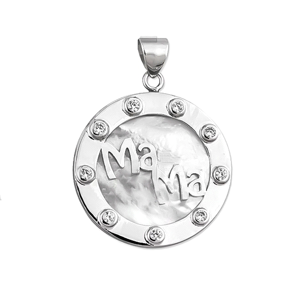 COLGANTE MADRE PLATA PRIMERA LEY 28 MM