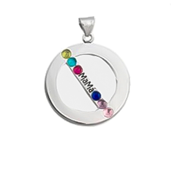 COLGANTE MADRE PLATA PRIMERA LEY 28 MM