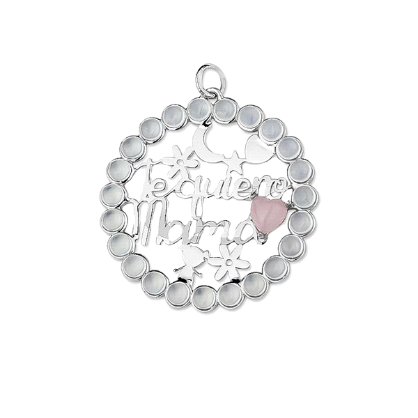 COLGANTE MADRE PLATA PRIMERA LEY 30 MM